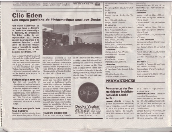 article Clic Eden